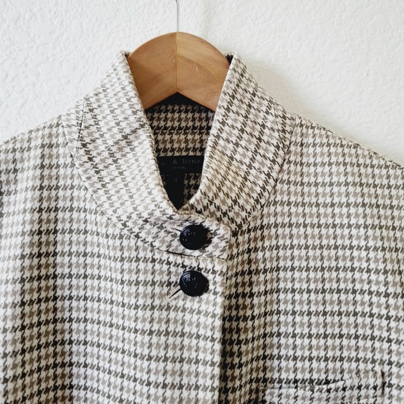 $598 Unworn Rag & Bone Women's Slade Italian Plaid Houndstooth Blazer - Picture 6 of 10